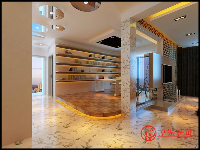 現(xiàn)代風格開放式書房設(shè)計