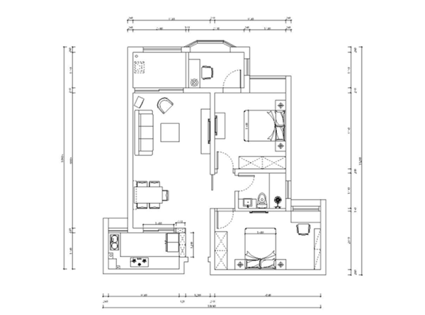 80平米簡(jiǎn)約經(jīng)濟(jì)裝修效果圖 最環(huán)保最經(jīng)濟(jì)樣板房間裝修設(shè)計(jì)圖片
