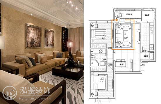 90平米兩室兩廳裝修設(shè)計(jì)效果圖