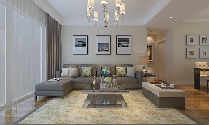 保利梧桐雨95㎡ 現(xiàn)代簡(jiǎn)約風(fēng)格裝修設(shè)計(jì)